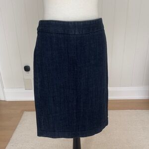 J. Crew Dark Blue Pencil Skirt size 6